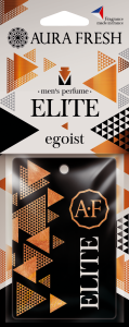 Освежитель подвесной картонный Aura Fresh  "Elite CARD Egoist" /кор.40шт/