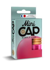 Освежитель подвесной бутылочка Aura Fresh  "MINI CAP Bubble Gum" 4ml  /кор.30шт/