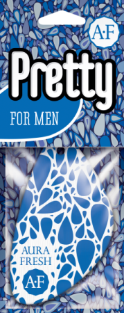 Освежитель подвесной картонный Aura Fresh  "PRETTY For Men" /кор.40шт/
