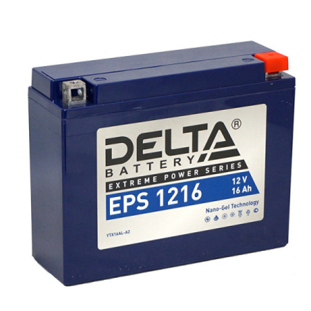 Аккумулятор 6СТ DELTA AGM EPS 12V16 Aч о.п.  (тип YTX16AL-A2)