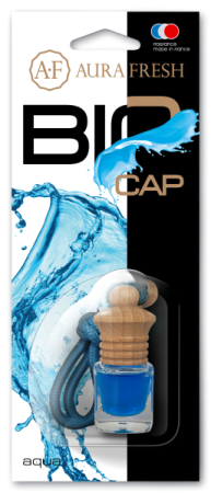 Освежитель подвесной бутылочка Aura Fresh  "BIO CAP Aqua" 6ml /кор.20шт/