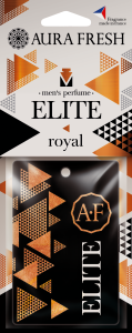 Освежитель подвесной картонный Aura Fresh  "Elite CARD Royal" /кор.40шт/на вывод