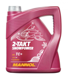 Масло моторное 2Т син. Mannol SNOWPOWER   4л (TC+; ISO-L-EGD;JASOFD) д/скут. и снегоходов /кор.4шт/