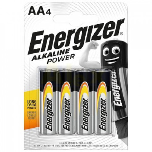 Батарейка Energizer Alkaline Power E91/AA BP4 1бл, 4шт пальчиковая