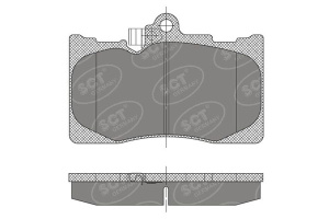 Колодки тормозные FR LEXUS GS 250/300h/350/430/450h/460 05-/12- /кор.10шт/