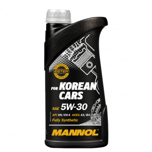 Масло моторное 5w30 син. Mannol for Korean cars  1л (SN/CH-4, ACEA A3/B4) пластик/кор.20шт/выводится/замена на MN7713-1