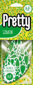 Освежитель подвесной картонный Aura Fresh  "PRETTY Lemon" /кор.40шт/