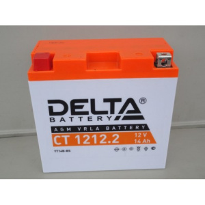 Аккумулятор 6СТ DELTA AGM 12V12 Ач п.п СТ12122 (тип YT14B-BS)