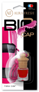 Освежитель подвесной бутылочка Aura Fresh  "BIO CAP New Car" 6ml /кор.20шт/