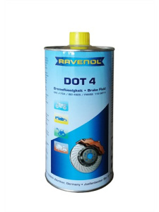 Жидкость тормозная DOT 4 RAVENOL 1л /кор.6шт/