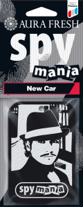 Освежитель подвесной картонный Aura Fresh  "SPY MANIA New Car" /кор.40шт/