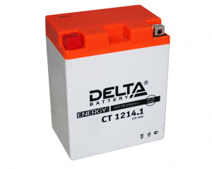 Аккумулятор 6СТ DELTA AGM 12V14 Aч п.п СТ1214.1 (тип YB14-BS)