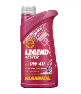 Масло моторное 0w40 син. Mannol LEGEND+Ester   1л (SN/CF; A3/B4) /кор.20шт/