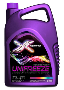 Антифриз X-freeze Unifreeze 5кг /кор.4шт/