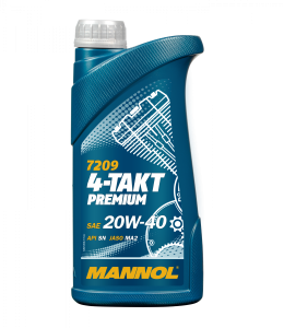 Масло моторное 4T син. 20w40 Mannol Premium  1л (SN; JASO MA2) /кор.20шт/