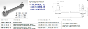 Штанга реактивная КАМАЗ верхняя /цельнокованая с 2-х опорным и конусным без поворота РМШ/