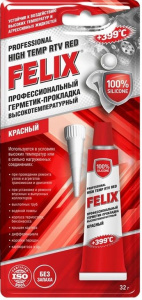 Герметик-прокладка Felix /красный/32г/кор.12шт/