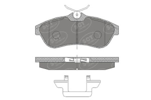 Колодка тормозная FR CITROEN C2/C3 1.4-1.6 02- /кор.10шт/