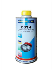 Жидкость тормозная DOT 4 RAVENOL 0,5л /кор.20шт/