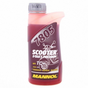 Масло моторное 2Т син. Mannol Premium Scooter 7805 1л (TC+;JASOFD ISO-L-EGD) /кор.20шт/ выводится