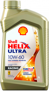 Масло моторное 10w60 син. Shell Helix Ultra Racing 1л (SN/CF) /кор.12шт/выводится из ассортимента