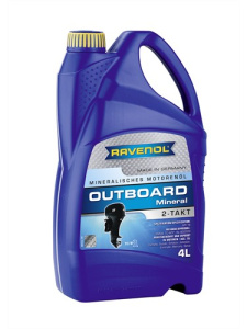 Масло моторное Outboard 2T Mineral RAVENOL, 4л /кор.4шт/