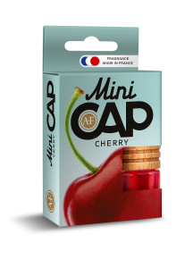 Освежитель подвесной бутылочка Aura Fresh  "MINI CAP Cherry" 4ml  /кор.30шт/