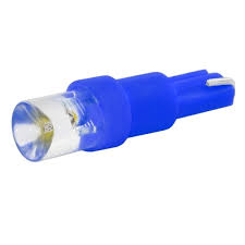 Лампа T5-12V- 1,2W светод./пан. приб/ б/ц синяя Skyway компл. 2шт.