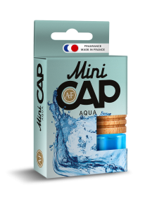 Освежитель подвесной бутылочка Aura Fresh  "MINI CAP Aqua" 4ml  /кор.30шт/