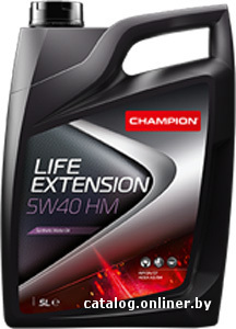 Масло моторное 5w40 син CHAMPION LIFE EXTENSION HM 1л /кор.12шт/