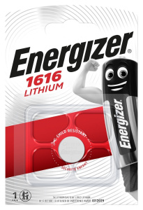 Батарейка Energizer Lithium CR1616 FSB1/ 1шт таблетка/кор.10шт./