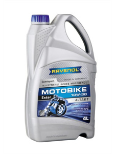 Масло моторное 10W-30 п/с Motobike 4-T Ester RAVENOL, 4л /кор.4шт/