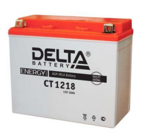 Аккумулятор 6СТ DELTA AGM 12V18 Aч п.п. СТ1218 (тип YTX20-BS)