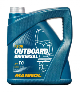 Масло моторное 2T мин. Mannol Outboard Universal   4л (TC; NMMATC-W2) /кор.4шт/