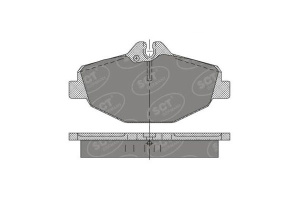 Колодка тормозная FR MERCEDES W211 02-09 /кор.10шт/