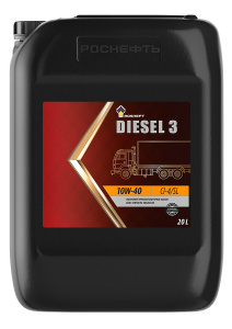 Масло моторное 10w40 п/с Роснефть Diesel 3 20л (CI-4/SL) 