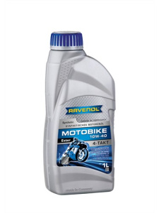 Масло моторное 10W-40 син. Motobike 4-T Ester RAVENOL, 1л /кор.12шт/