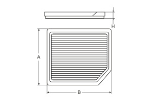 ФОВ (салона) SCT SAK166 SKODA OCTAVIA/ YETI/ VW GOLF 5/ 6/ JETTA III/ IV/ TIGUAN 05- угольный /кор.14шт/