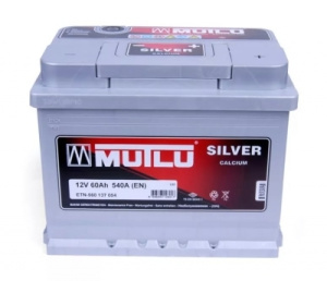 Аккумулятор 6ст 60 п.п. MUTLU CALCIUM SILVER/ L260054B 