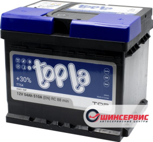 Аккумулятор 6ст 54 L о.п. TOPLA TOP TT(низкая) под заказ