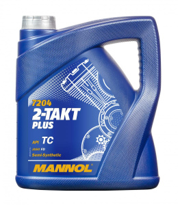 Масло моторное 2Т п/с Mannol PLUS   4л (TC; JASO FD)/кор.4шт/