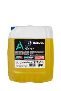 Охлаждающая жидкость Антифриз NORDEX -60 желтый 10 кг