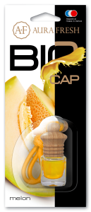 Освежитель подвесной бутылочка Aura Fresh  "BIO CAP Melon" 6ml /кор.20шт/