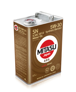 Масло моторное 5w30 п/син MITASU SN 5л (API SN; ILSAC GF-5) /кор.6шт/