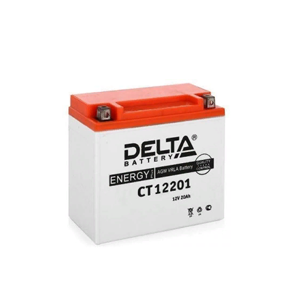 Аккумулятор DELTA 12V20 Ач о.п. (тип YTX20BL-BS)