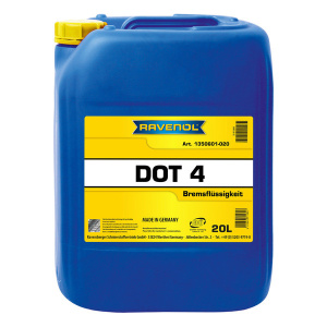 Жидкость тормозная DOT 4 RAVENOL 20л