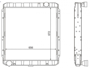 Радиатор КАМАЗ-54115 /3-х рядный ан. 54115-1301010-10