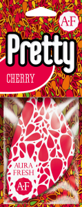 Освежитель подвесной картонный Aura Fresh  "PRETTY Cherry" /кор.40шт/