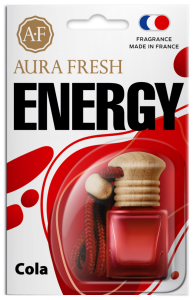 Освежитель подвесной бутылочка Aura Fresh  "ENERGY Cola" 6ml /кор.20шт/