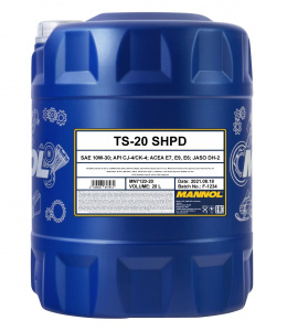 Масло моторное Mannol TS-20 SHPD п/с 10w30 20л (CJ-4/SN ; E9/E7)/под заказ